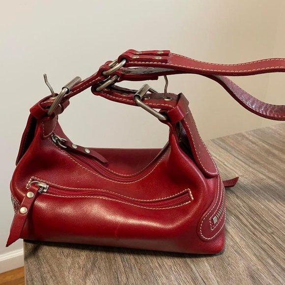 Roots Bags Vintage Roots Small Red Leather Purse Poshmark